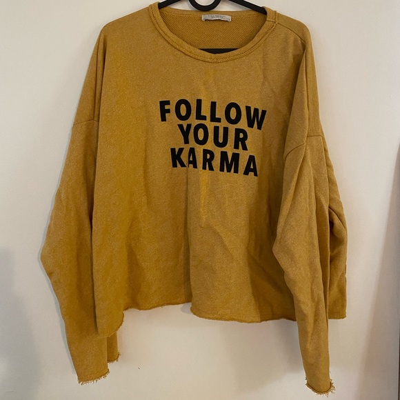 Cropped graphic sweater - Picture 1 of 1